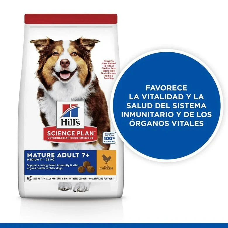 Hill's Science Plan Mature Adult 7+ Medium Pollo Pienso para Perros - Image 5