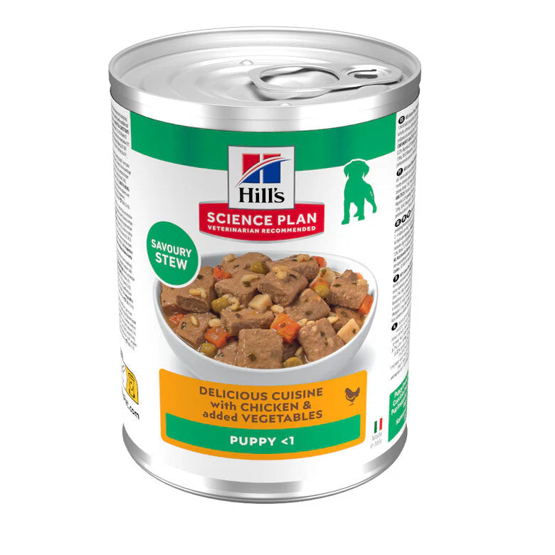 Hill's Science Plan Puppy Estofado con Pollo y Verduras Lata Húmeda para Cachorros
