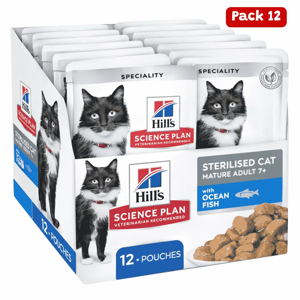 Hill's Science Plan Sterilised Mature Adult Pack 12x85 g Húmeda para Gatos - Image 2
