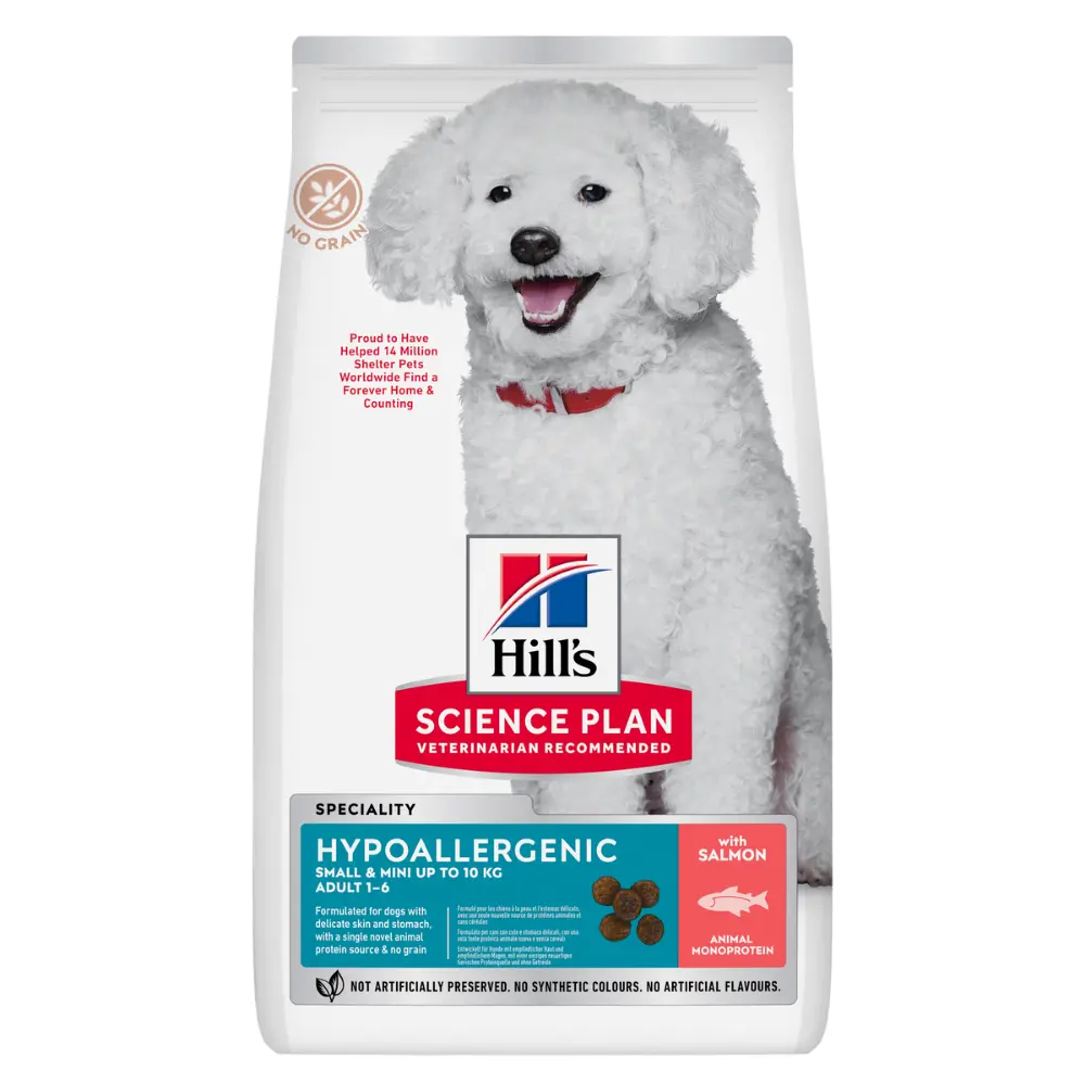 Hill'S Science Plan Adult Hypoallergenic Small y Mini Salmón y Atún 1,5 kg Alimento para Perros
