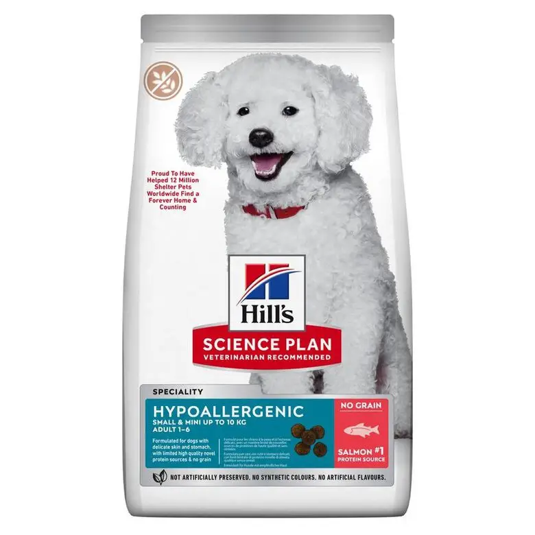 Hill'S Science Plan Adult Hypoallergenic Small y Mini Salmón y Atún 6 kg Alimento para Perros