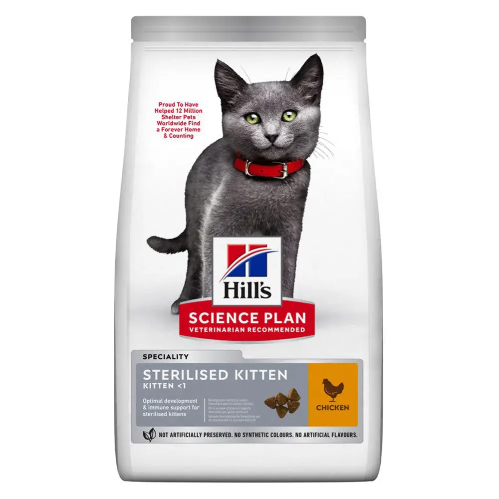 Hill'S Science Plan Sterilized Kitten Pollo 3 kg Alimento para Gatos