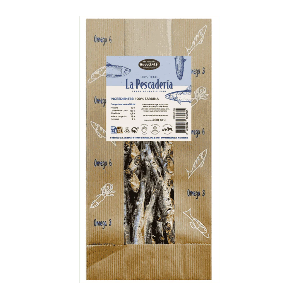 Hobbitalf La Pescadería 200 g Snack 100% Natural para Perros - Image 3