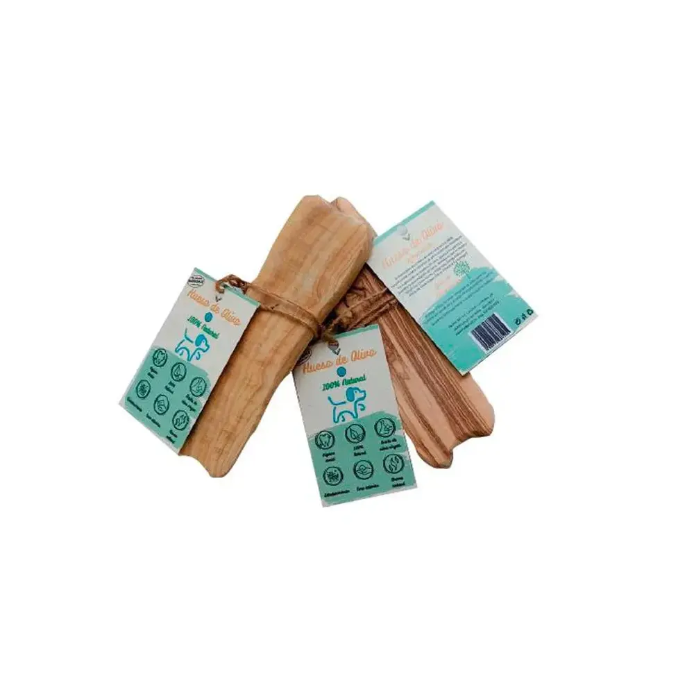 Hobbitalf Hueso de Madera de Olivo Snack Natural para Morder para Perros