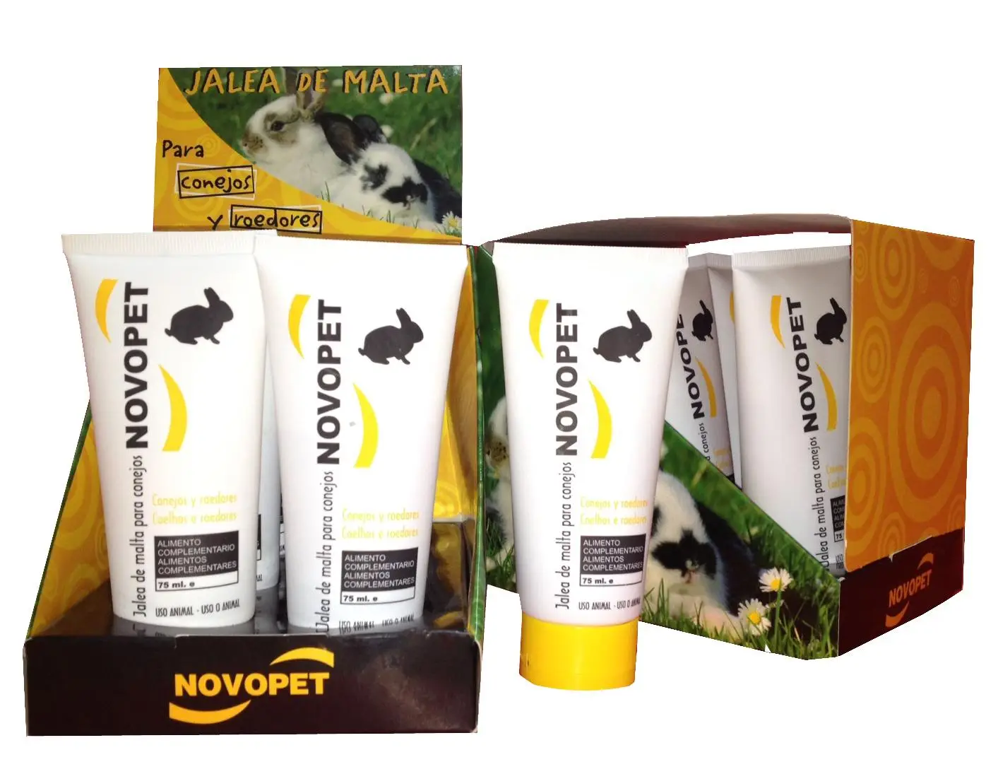 Jalea Malta Conejos y Roedores 75 Ml. Novopet