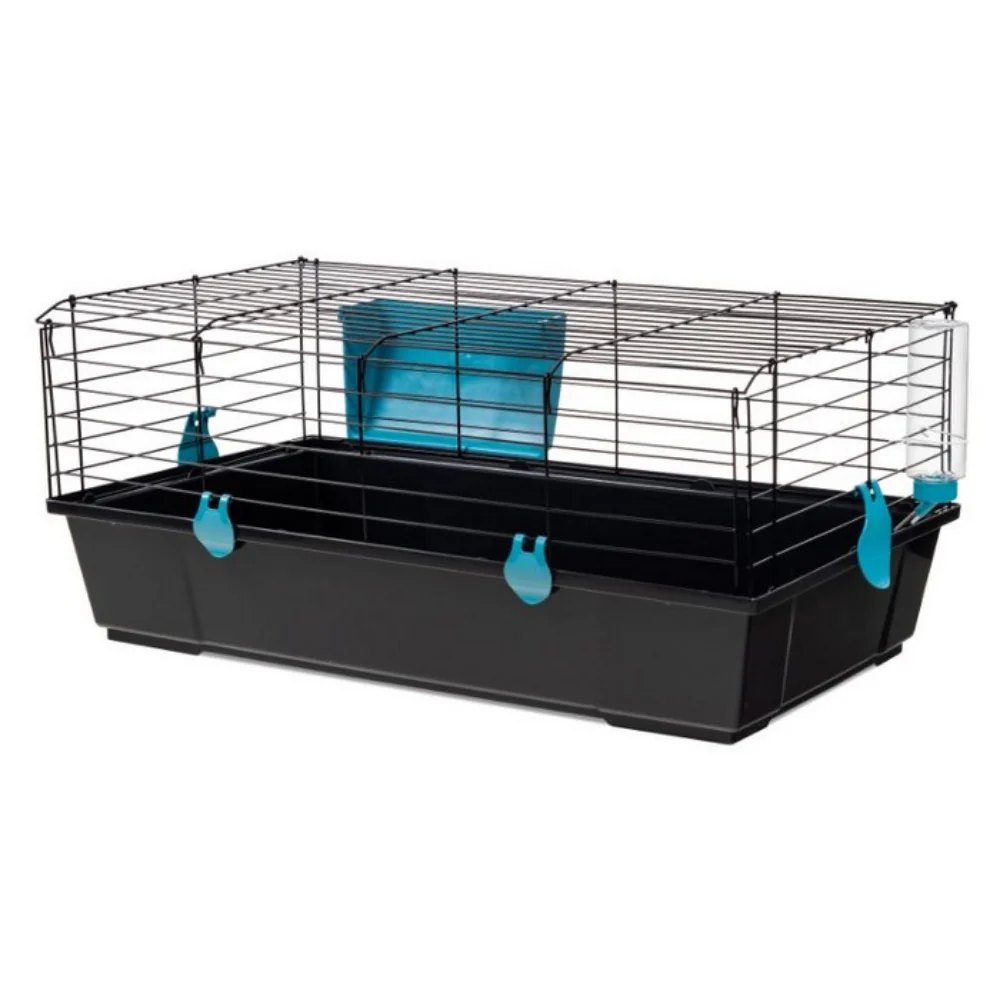 Jaula Conejos 520 Negra (80X46X35 Cm) Plegable