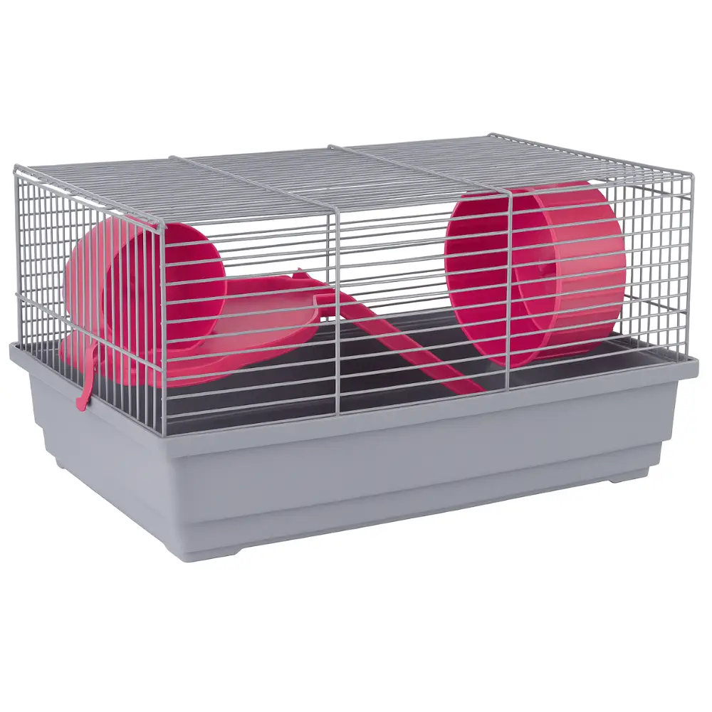 Jaula Hamster Ruso 114 Gris (39X25,5X22 Cm)