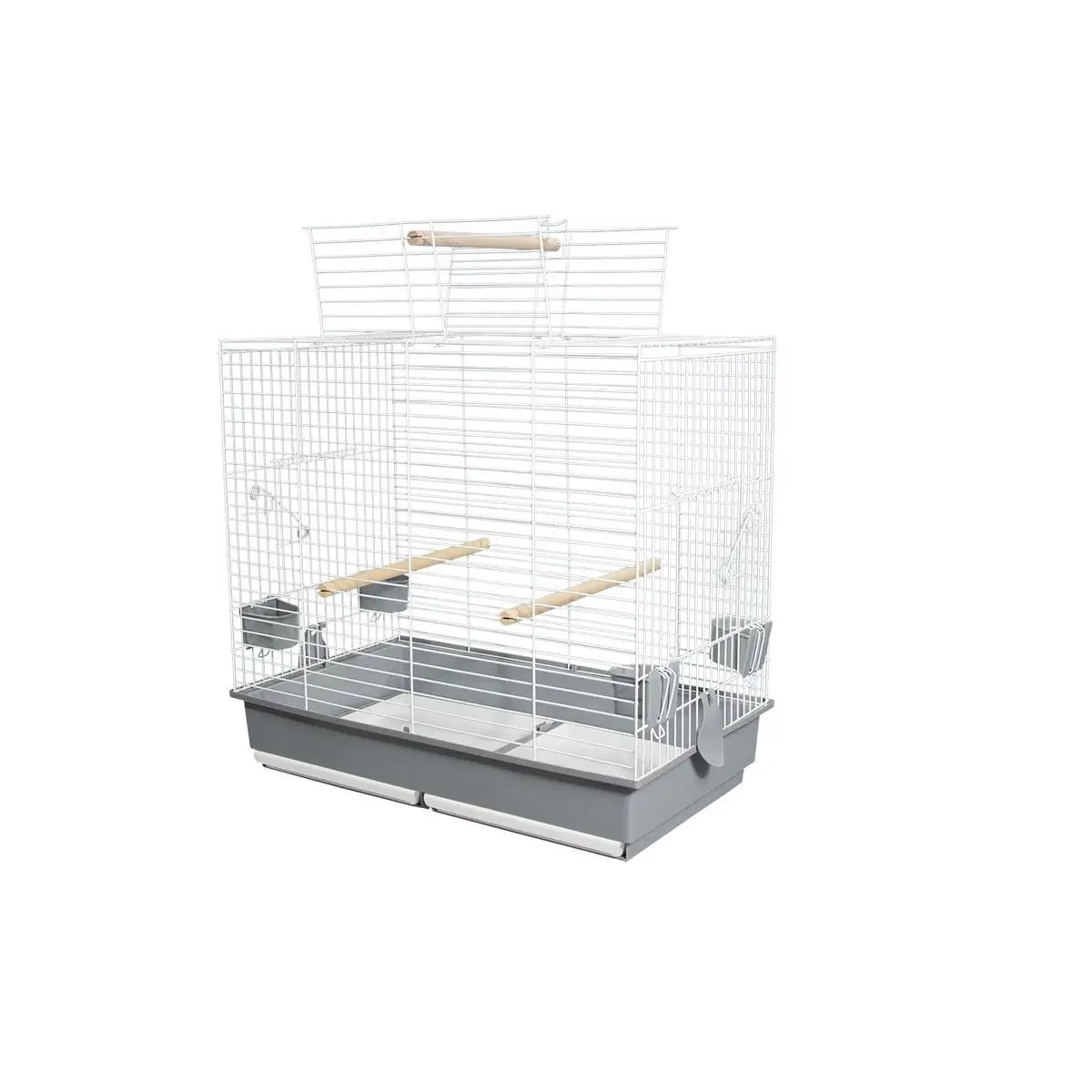 Jaula Loro 70 X 40 X 65 Cm Blanca 851 Voltrega