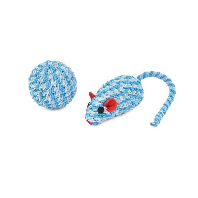 Juguete Gato Pack Pelota y Ratón