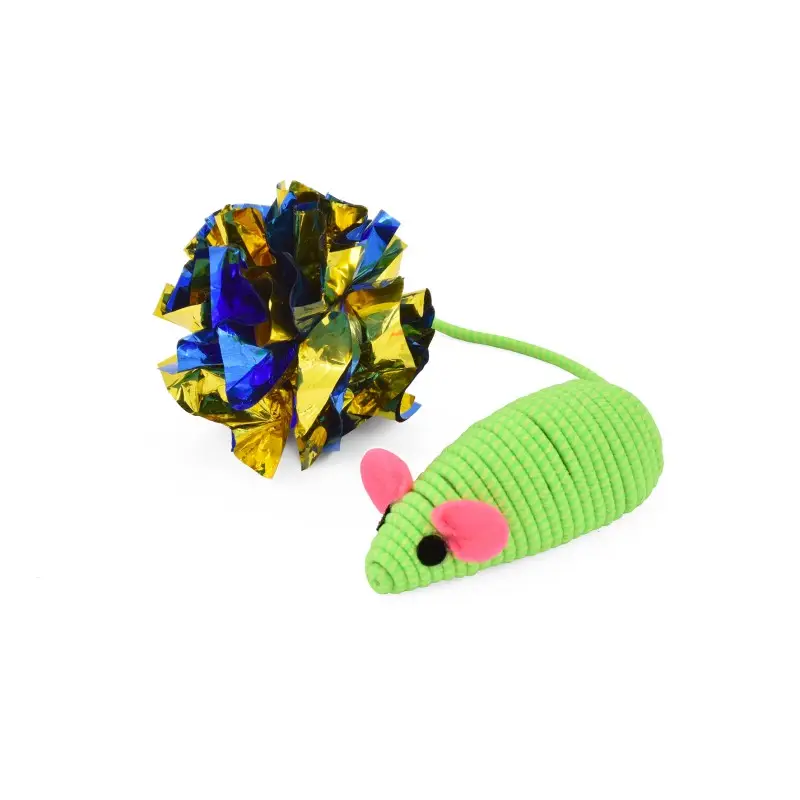 Juguete Gato Raton y Pelota Crunch