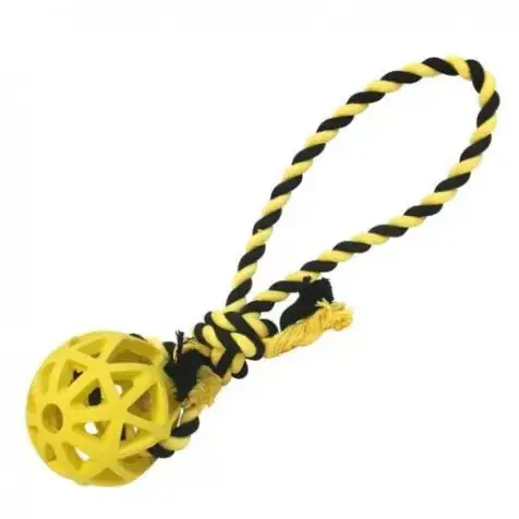 Juguete Perro Bola Rejilla Goma con Cuerda 7X30 cm - Image 2