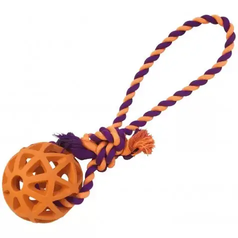 Juguete Perro Bola Rejilla Goma con Cuerda 7X30 cm - Image 3
