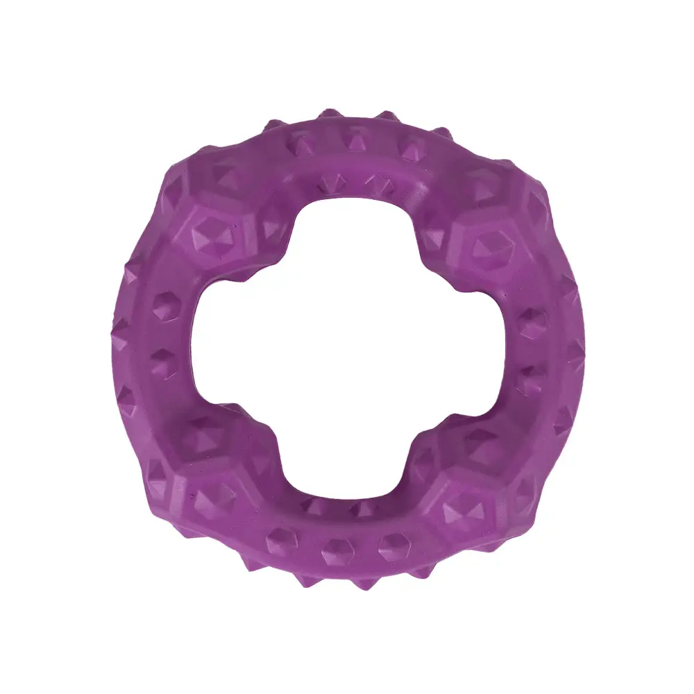 Juguete Perro Goma Round about Violeta 11.4x11.4x3.1 cm