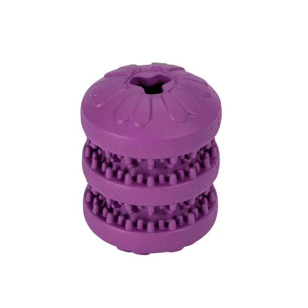 Juguete Perro Goma Snack Roller Violeta 8x6x6 cm