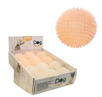 Juguete Perro Pelota con Sonido Brilla En Oscuridad 9X9X9 cm