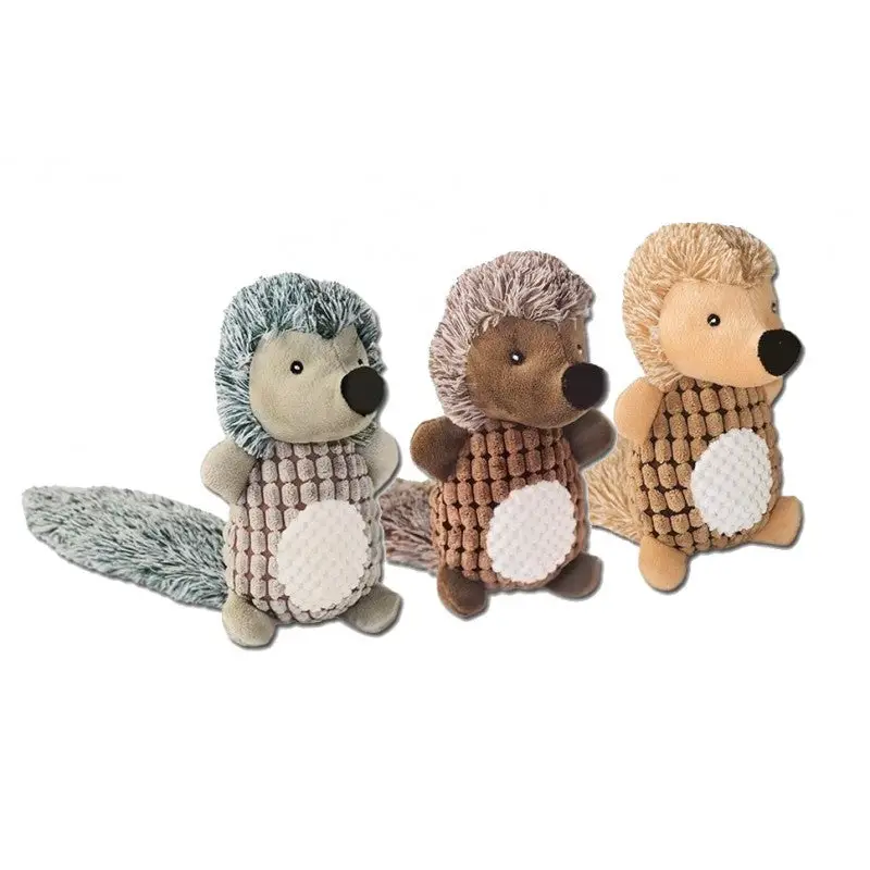 Juguete Perro Peluche Erizo Doble Sonido 40 cm