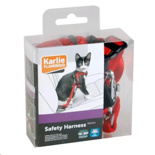 Flamingo Arnés Seguridad Coche Para Gatos 44,5-46 cmx25Mm - Image 2