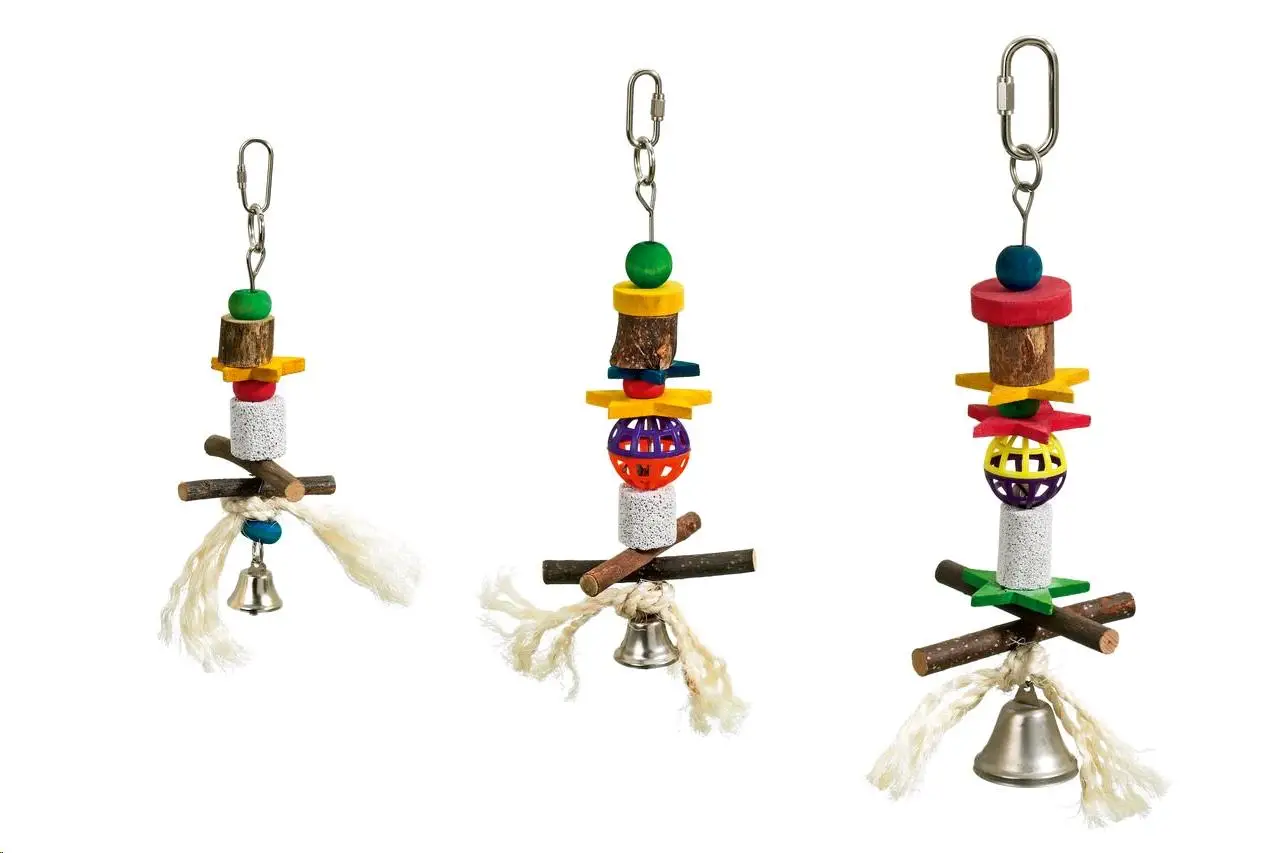 Karlie Colgador Pajaro Madera,Campana,Piedra y Lava - Image 4