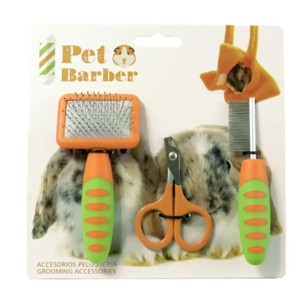 Kit Cuidado Roedores Pet Barber Cepillo