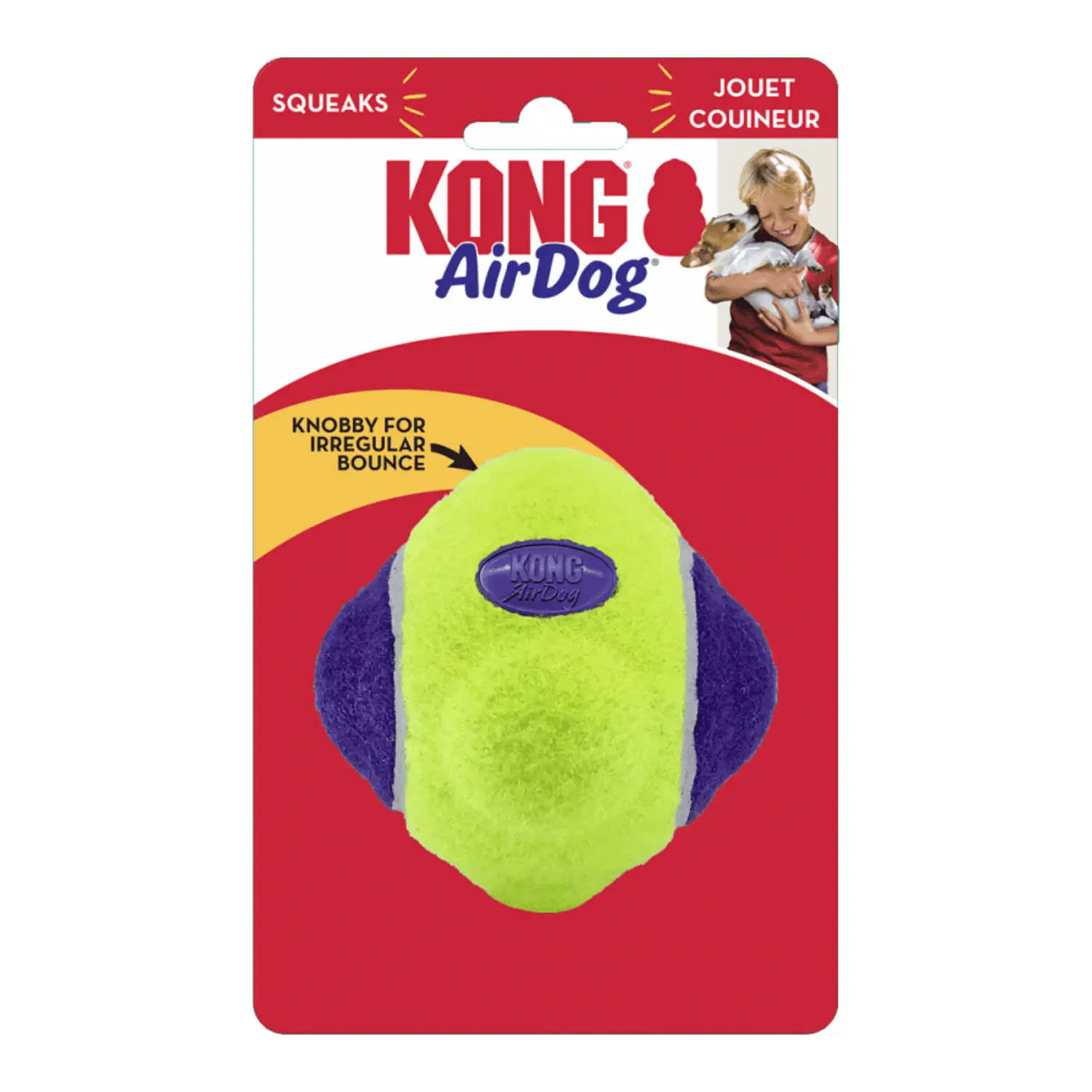 KONG AirDog Squeaker Knobby Ball Md/Lg