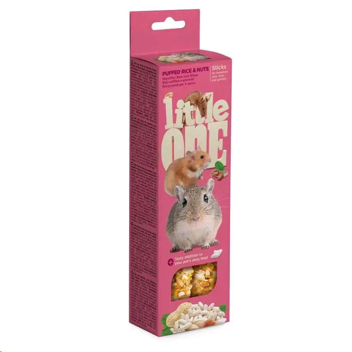Little One Barritas Roedores Arroz Inflado y Frutos Secos 2X55 g