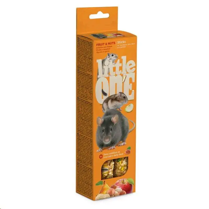 Little One Barritas Roedores Fruta y Frutos Secos 2X60 g