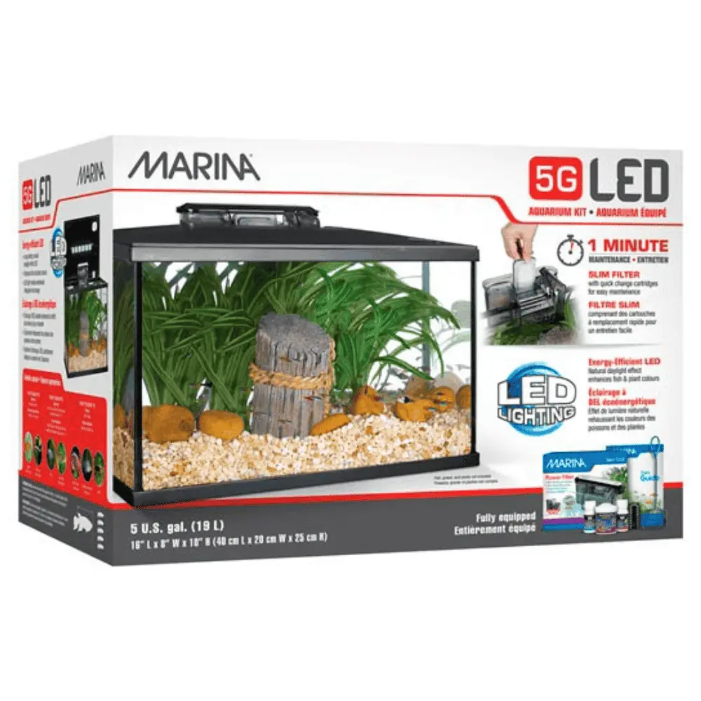 Marina Kit de Acuario 5G con Iluminación Led 20L
