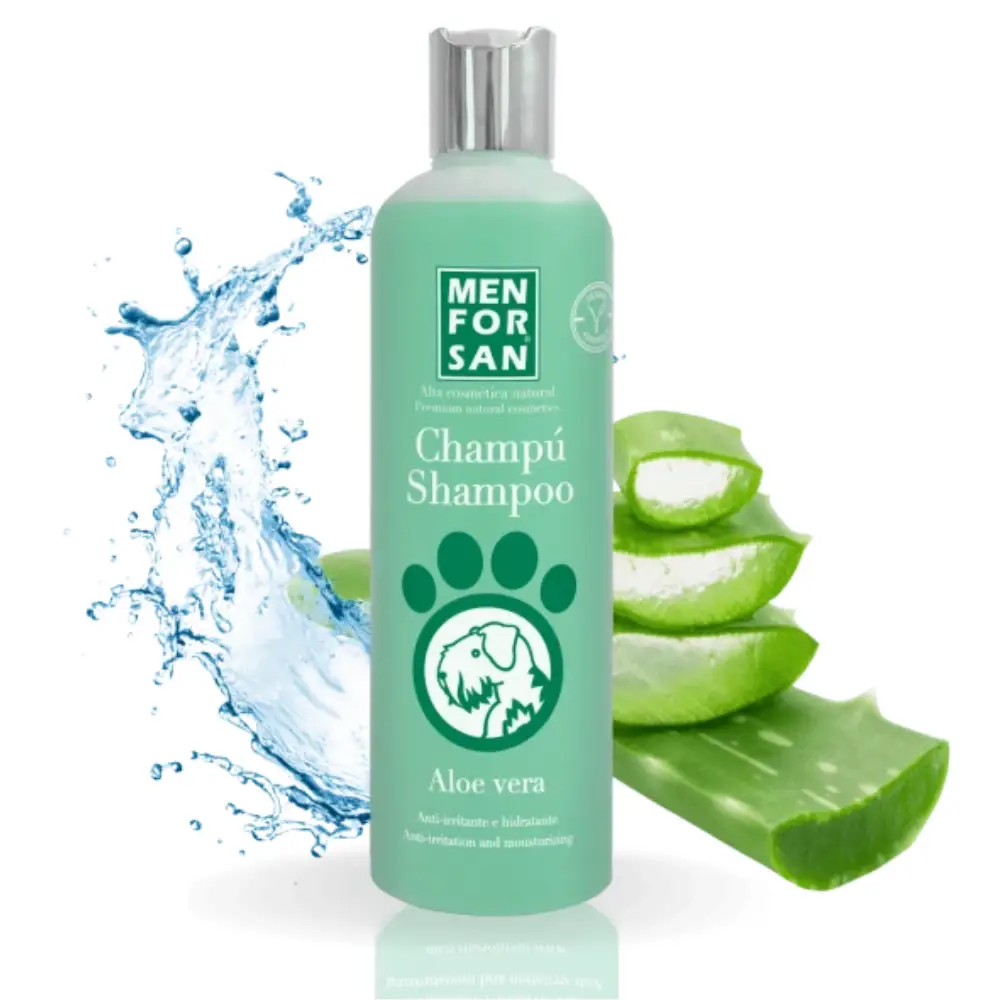 Menforsan Champú con Aloe Vera 100% Natural - 300 ml