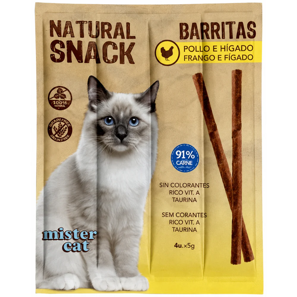 Mister Cat Snack Natural Barritas para Gatos Pack Ahorro - Image 2