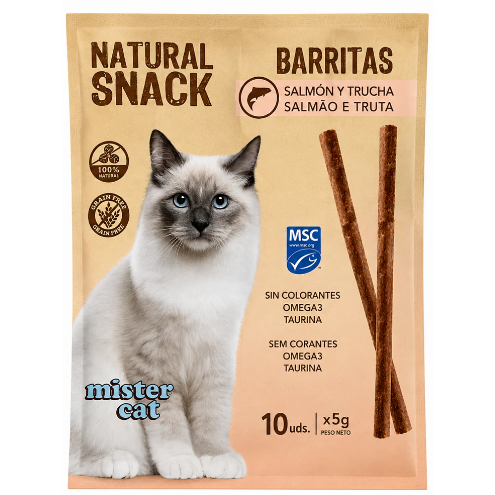Mister Cat Snack Natural Barritas para Gatos Pack Ahorro - Image 3