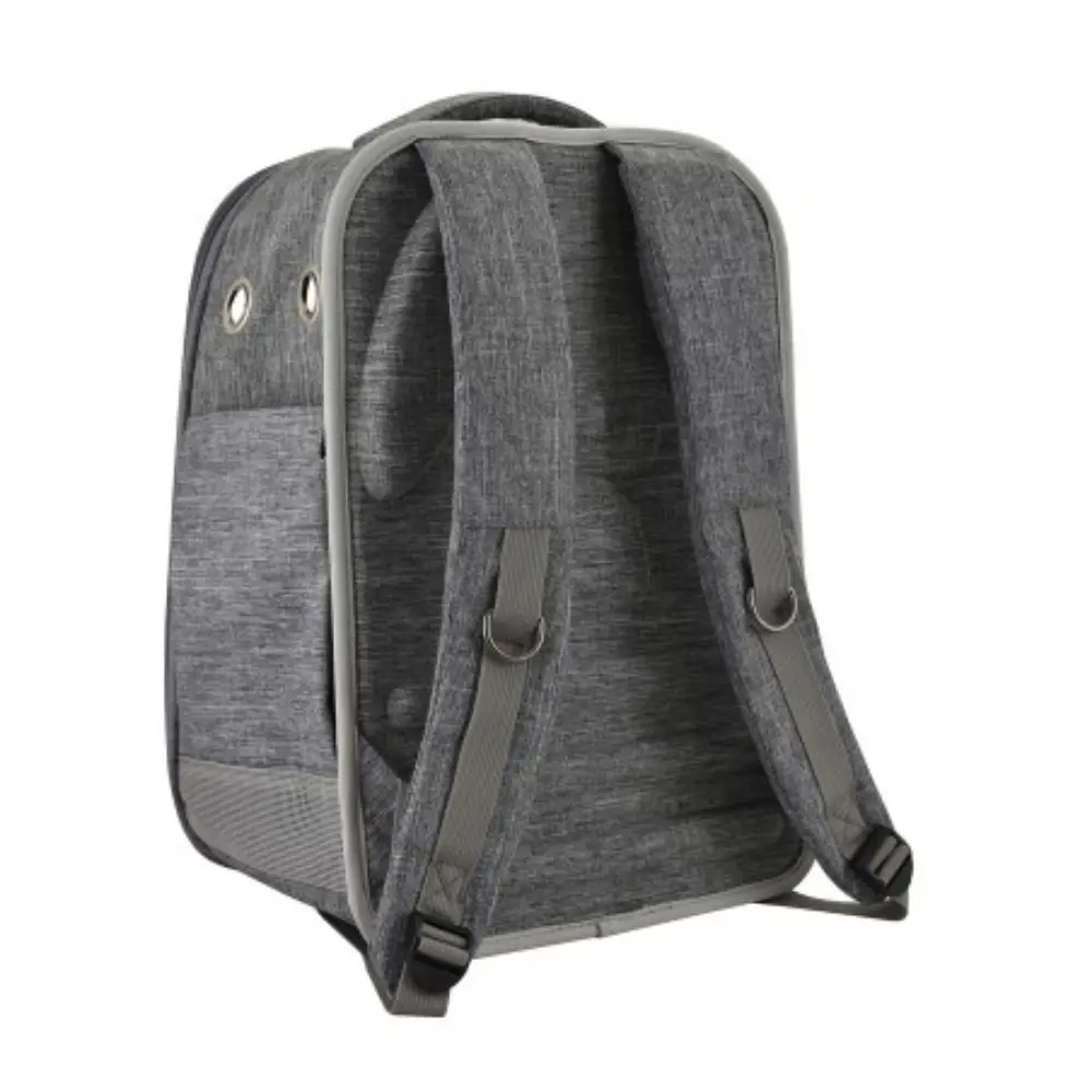 Mochila Para Mascotas con Ventana Gris 32X23X43 cm - Image 2