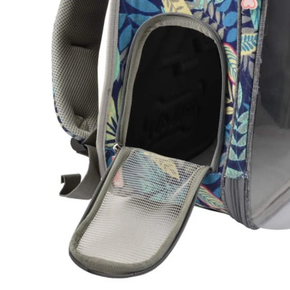 Mochila Para Mascotas Space con Flores 33X26X43 cm - Image 3