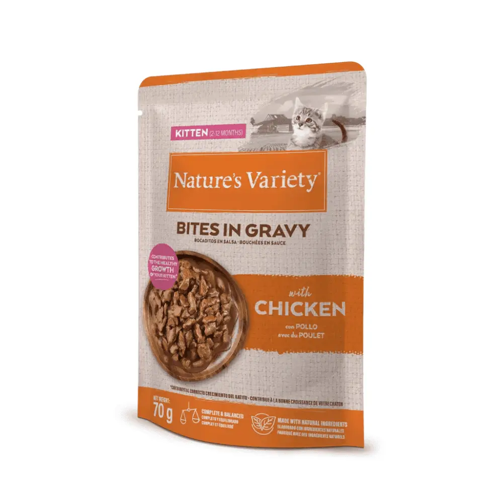 Nature'S Variety Bocaditos en Salsa para Gatitos 70 g