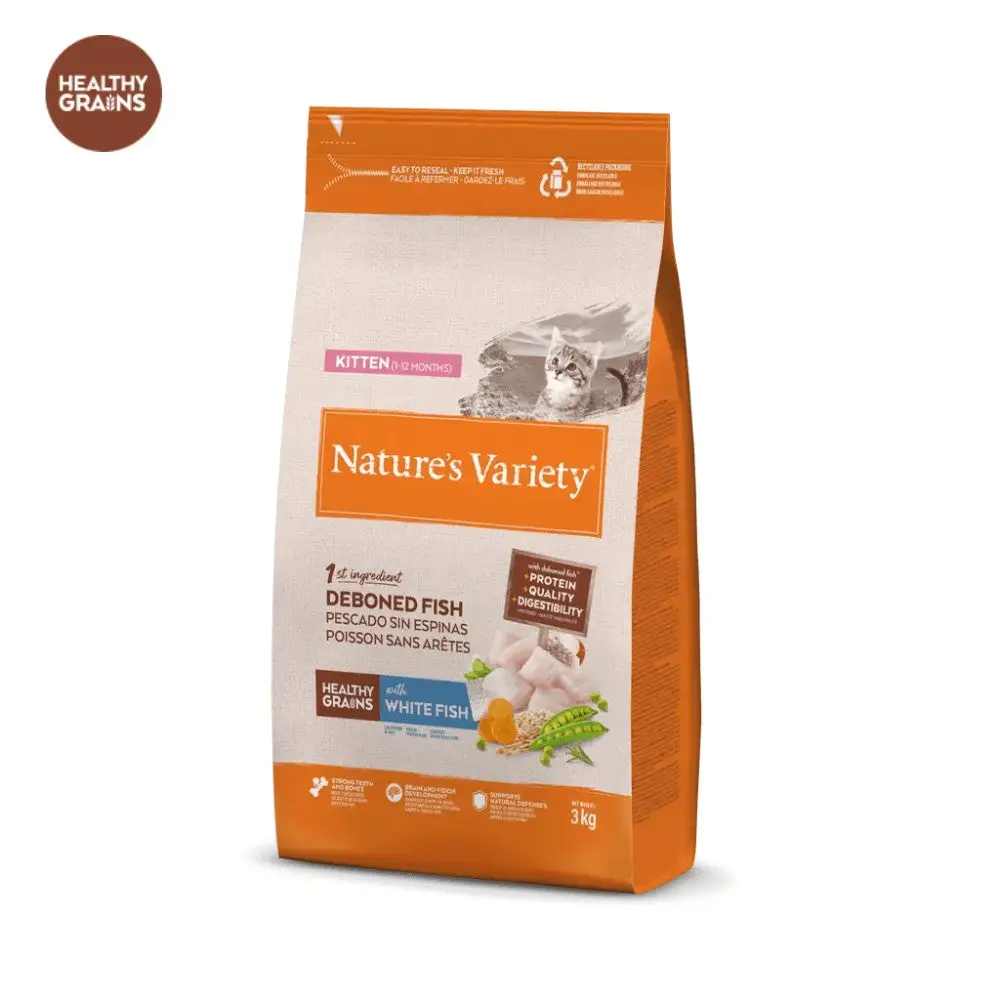 Nature'S Variety Healthy Grain Kitten Pescado Pienso para Gatitos Sin Cereales