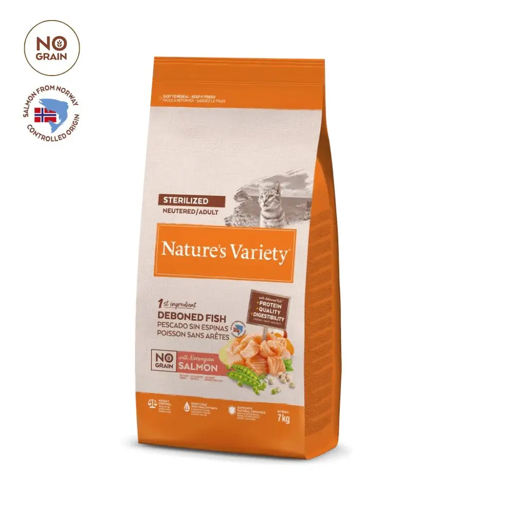 Nature'S Variety Cat No Grain Sterilized Salmón Noruego