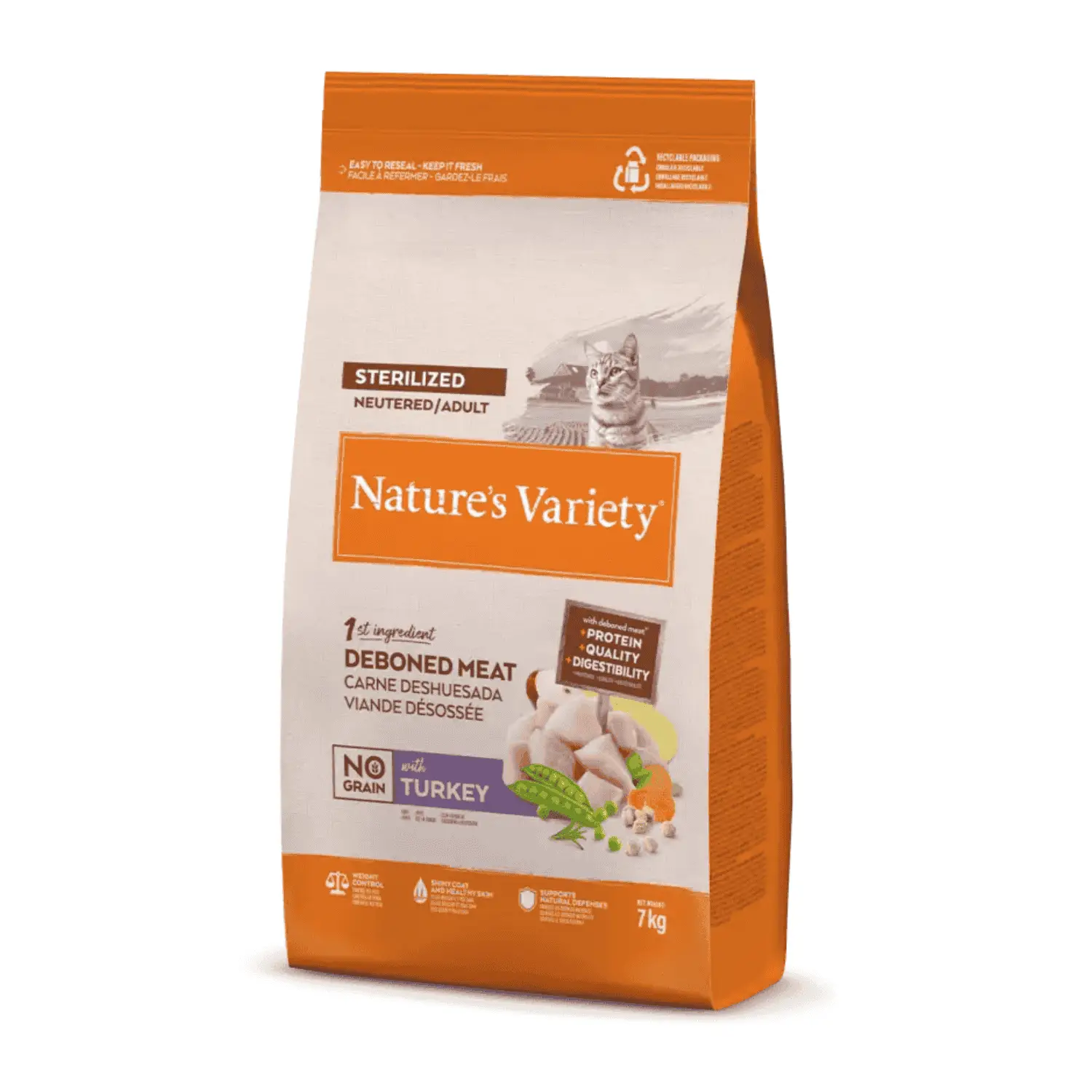 Nature'S Variety Cat No Grain Sterilized Pavo Pienso para Gatos