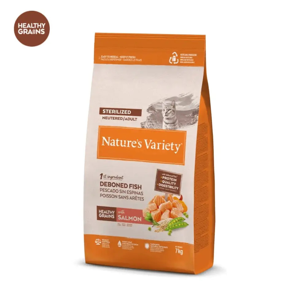 Nature'S Variety Cat Healthy Grains Sterilized Salmón