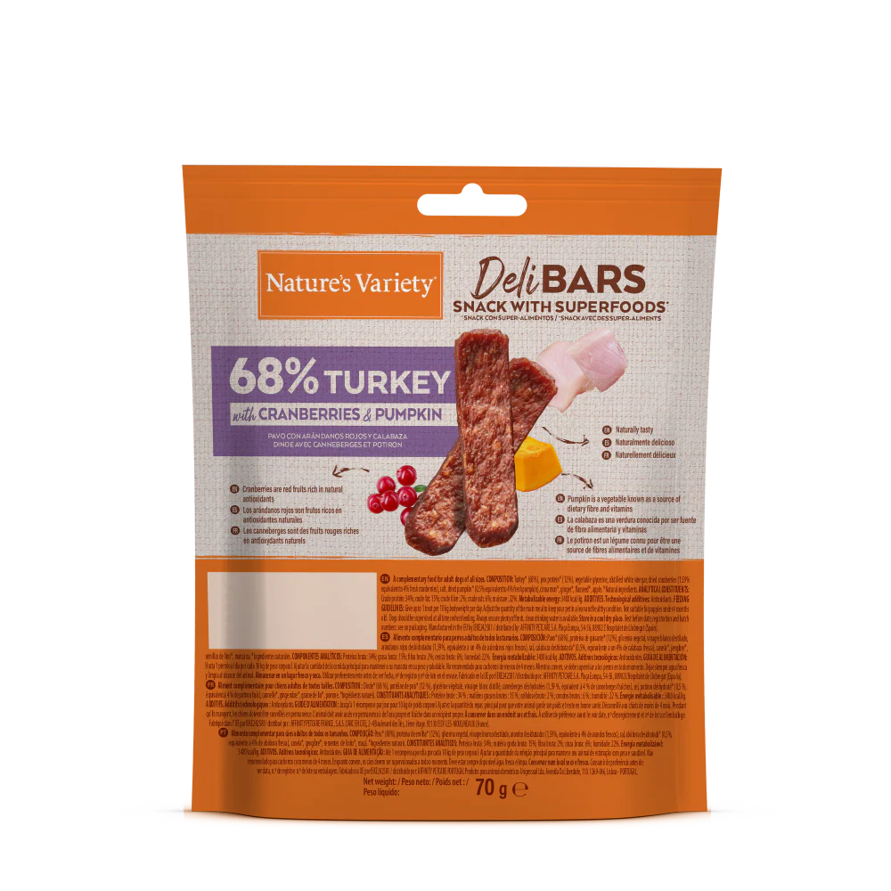 Nature's Variety DeliBars Superfood Pavo Snack para Perros - Image 2