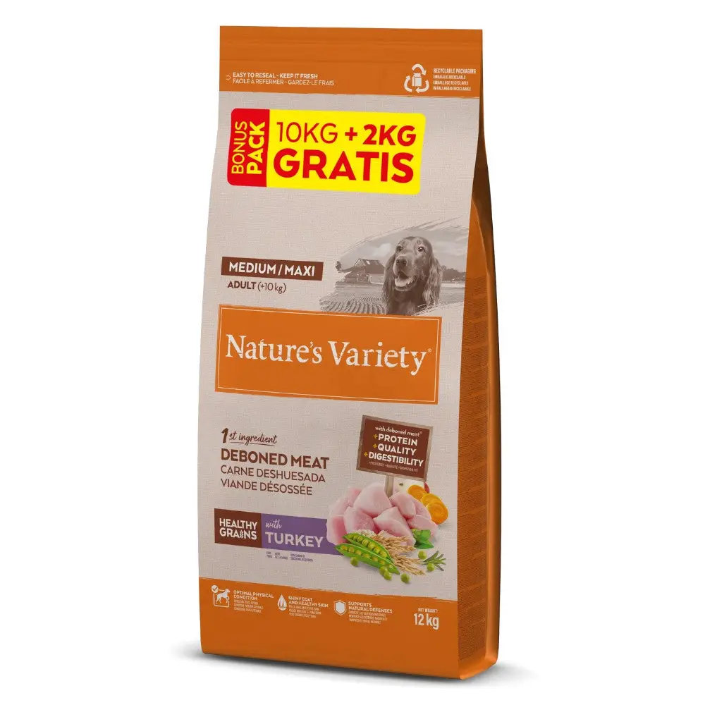 Nature'S Variety Healthy Grain Medium Maxi Pavo