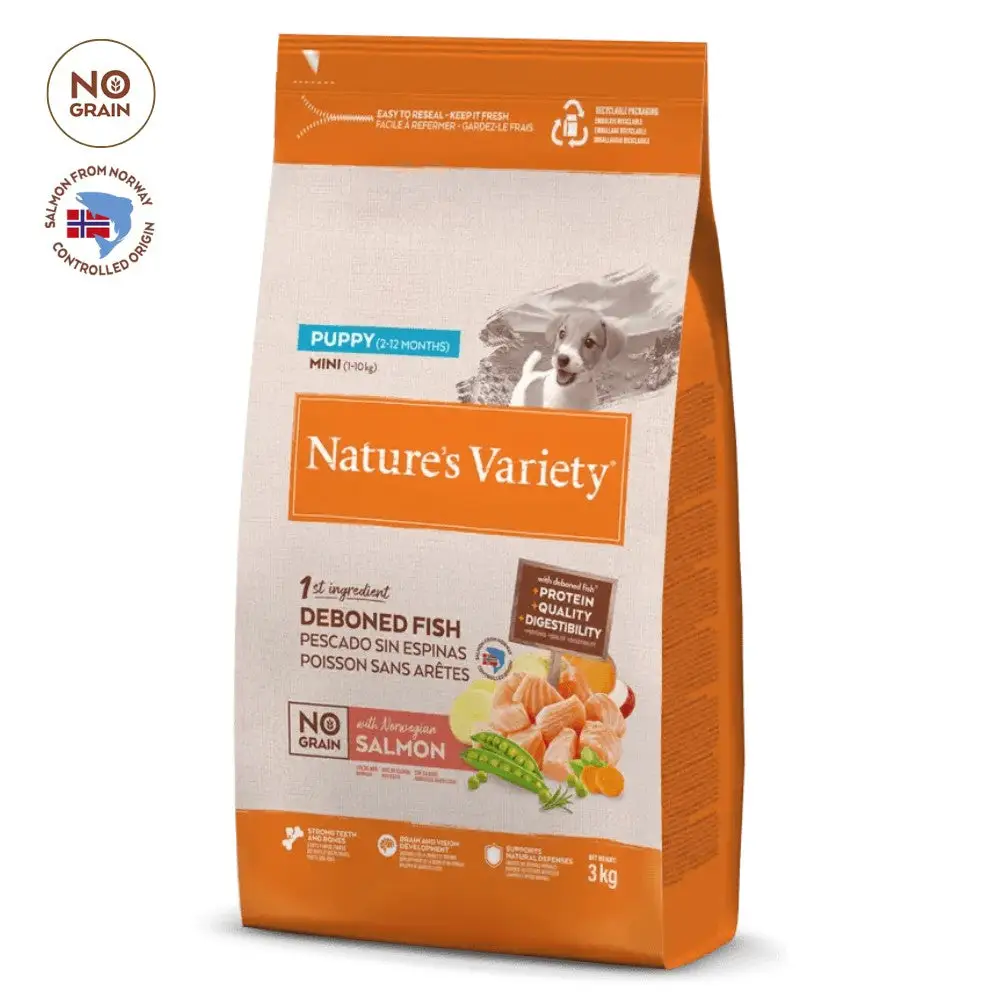 Nature'S Variety No Grain Puppy Junior Salmón Noruego Medium Maxi