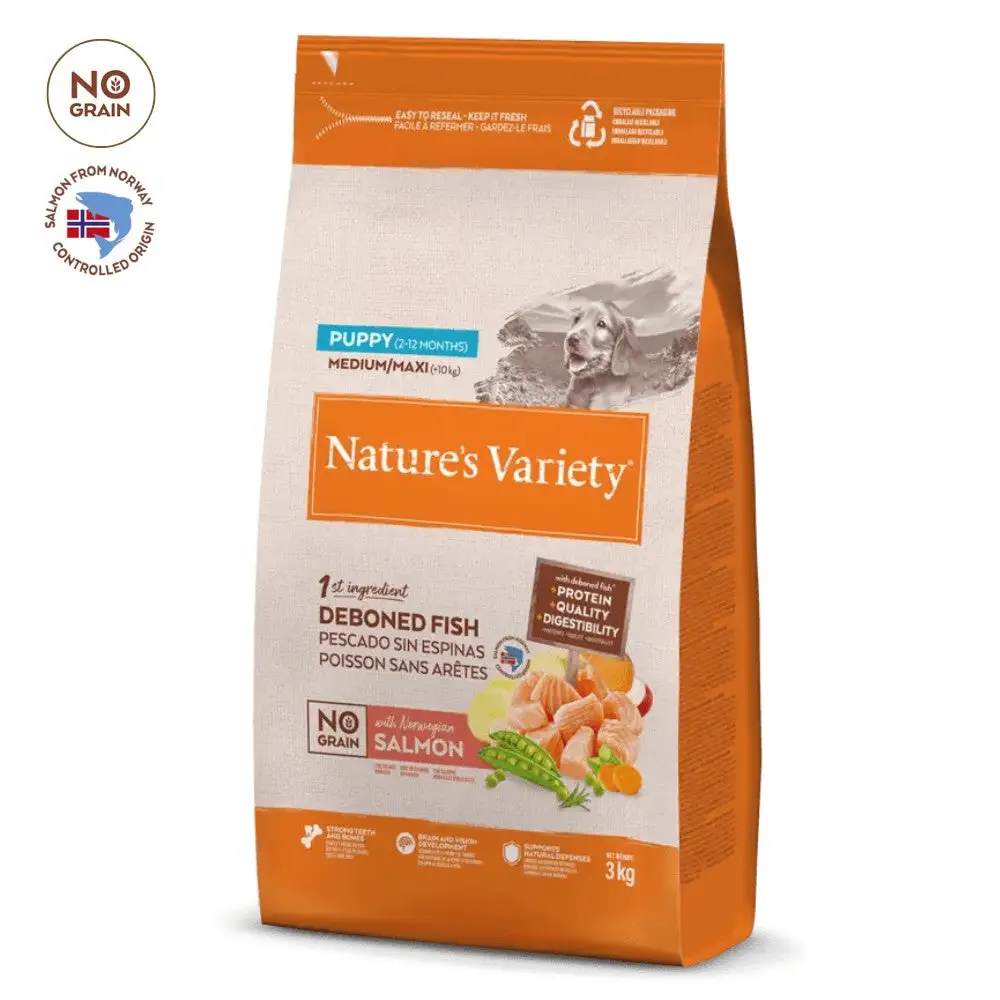 Nature'S Variety No Grain Puppy Junior Salmón Noruego Medium Maxi - Image 2