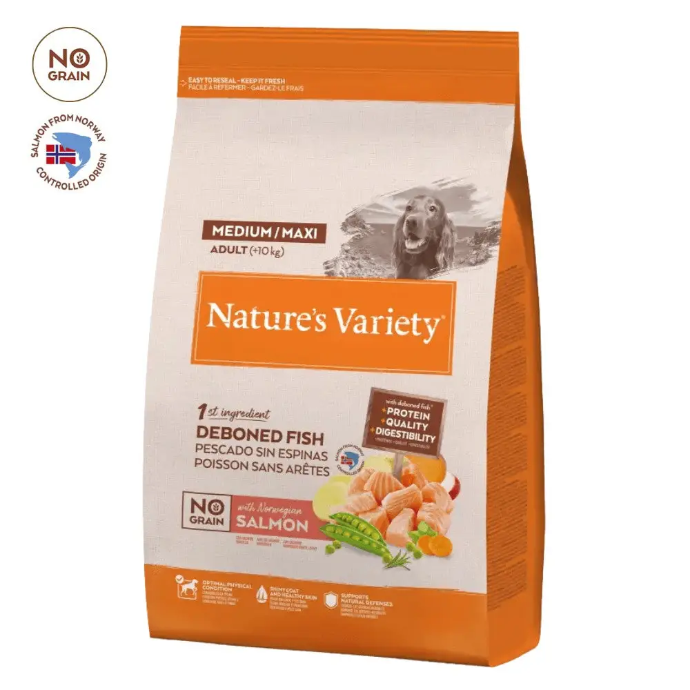 Nature'S Variety No Grain Adult Medium Maxi Salmón Noruego - Image 2
