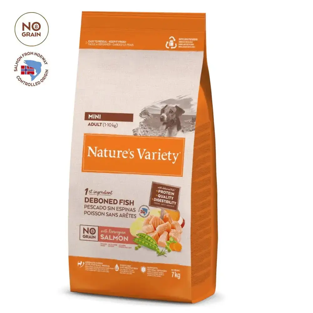 Nature'S Variety No Grain Adult Mini Salmón Noruego para Perros