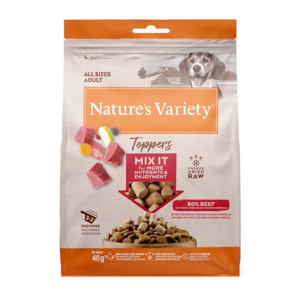 Nature'S Variety Toppers Liofilizados para Perros 40 g