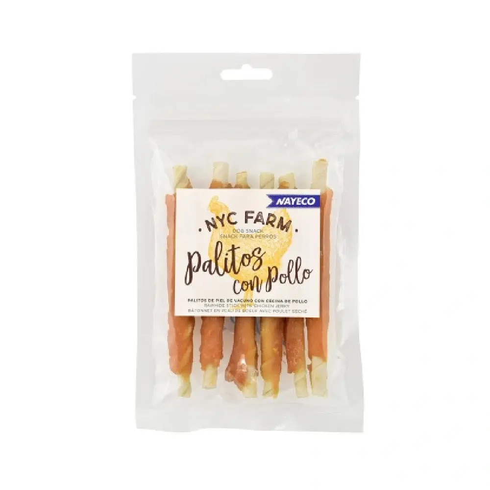 Nayeco Farm Palitos con Pollo para Perro 12,5cm - 80g