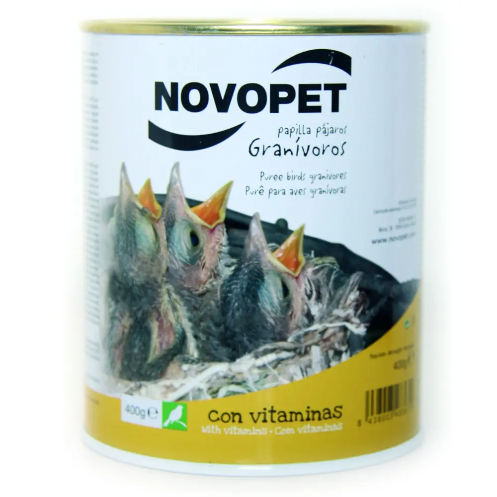 Papilla Para Pájaros Granivoros 400 g Novopet