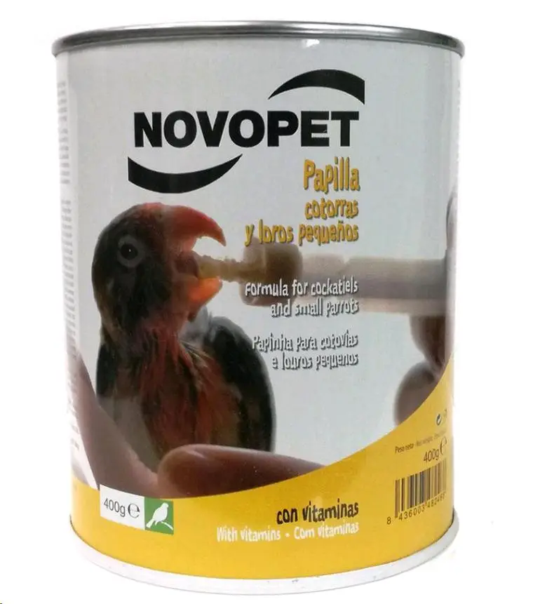 Papilla Psitaceas Pequeñas 400 g Novopet