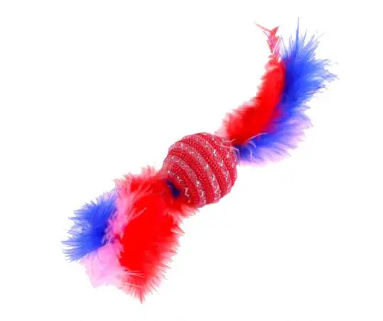 Pelota con Plumas 4,5X13 cm