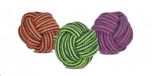 Pelota Cuerda Dental Bicolor 7,5 cm-145 g