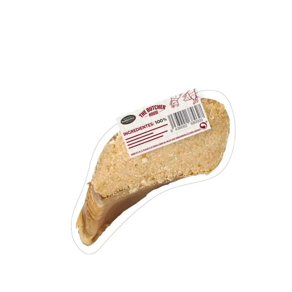 Hobbitalf Pezuña de Ternera Ahumada Rellena Snack para Perros